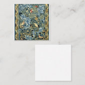 William Morris Birds en Acanthus Vierkante Visitekaartje (Voorkant / Achterkant)