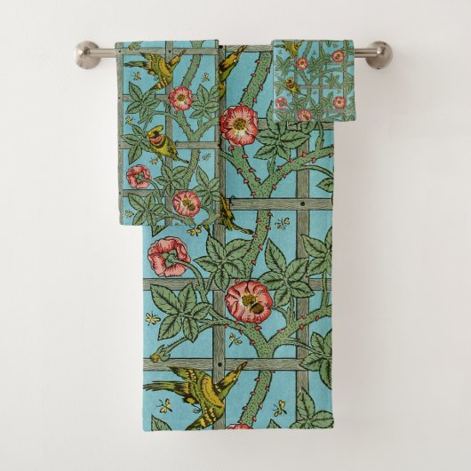 William Morris Birds en Flowers Bad Handdoek (Insitu)