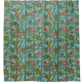 William Morris Birds en Flowers Douchegordijn (Voorkant)