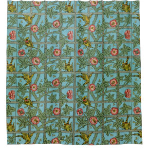 William Morris Birds en Flowers Douchegordijn