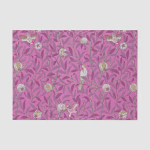 William Morris, Birds en Pommegrenaten - Roze Tissuepapier