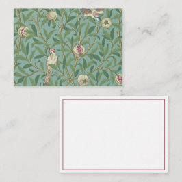 William Morris, Birds en Pommegrenates - Green Notitiekaartje