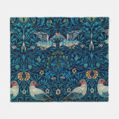 William Morris Birds Fleece Deken (Voorkant (Horizontaal))
