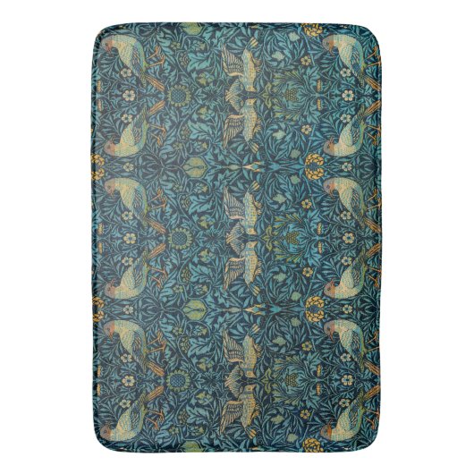 William Morris Birds & Floral Pattern Badmat (Voorkant Verticaal)