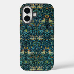 William Morris Birds & Floral Pattern iPhone 16 Hoesje