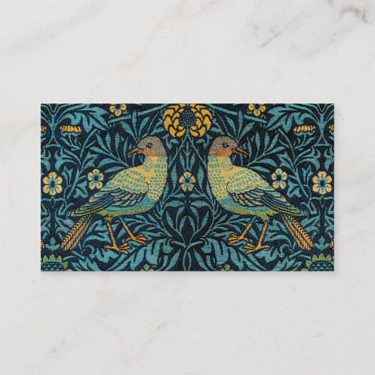 William Morris Birds & Floral Pattern Visitekaartje (Achterkant)