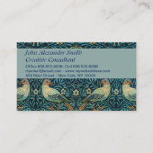 William Morris Birds & Floral Pattern Visitekaartje (Voorkant)