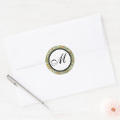 William Morris Birds & Flowers Monogrammed Sticker (Envelop)
