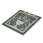 William Morris Birds Garden Flowers Art Nouveau Tegeltje (Zijkant)