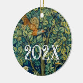 William Morris Birds in a Tree Keramisch Ornament (Links)