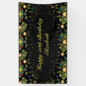 William Morris Birthday Party Spandoek (Verticaal)