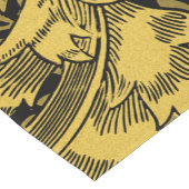 William Morris Black en Gold Floral Pattern Short Korte Tafelloper (Hoek)