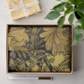 William Morris Black en Gold Floral Pattern Tissuepapier (Geschenk)