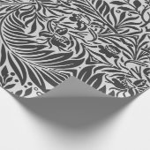 William Morris BLACK EN WHITE Wrapping Paper Cadeaupapier (Hoek)