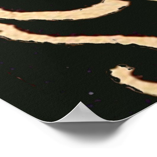 William Morris Black Floral Art Print Design (Hoek)