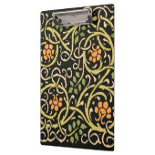 William Morris Black Floral Art Print Design Klembord (Links)