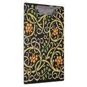 William Morris Black Floral Art Print Design Klembord (Rechts)