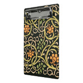 William Morris Black Floral Art Print Design Mini Klembord (Angled2)