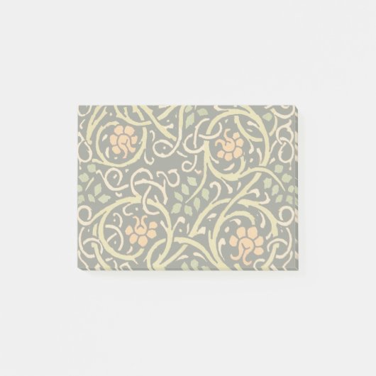 William Morris Black Floral Art Print Design Post-it® Notes (Voorkant)