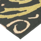 William Morris Black Floral Art Print Design Tafelkleed (Gekanteld)