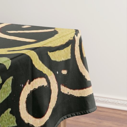 William Morris Black Floral Art Print Design Tafelkleed (Voorbeeld)