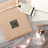 William Morris Black Gold Company Custom Dank u Vierkante Sticker