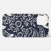William Morris Black White Floral Case-Mate iPhone Case (Achterkant (horizontaal))