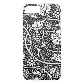 William Morris Black White Grape Vine Case-Mate iPhone Case (Achterkant)