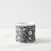William Morris Black White Grape Vine Espresso Kop (Voorkant)
