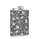 William Morris Black White Grape Vine Heupfles (Rechts)