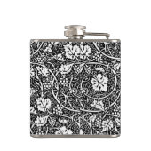 William Morris Black White Grape Vine Heupfles (Achterkant)