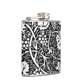 William Morris Black White Grape Vine Heupfles (Rechts)