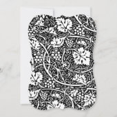 William Morris Black White Grape Vine Kaart (Voorkant)