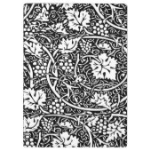 William Morris Black White Grape Vine Klembord (Achterkant)