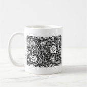 William Morris Black White Grape Vine Koffiemok (Links)
