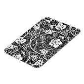 William Morris Black White Grape Vine Magneet (Linkerzijde)