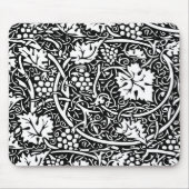 William Morris Black White Grape Vine Muismat (Voorkant)