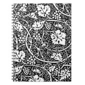 William Morris Black White Grape Vine Notitieboek (Voorkant)