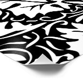 William Morris Black White Grape Vine Perfect Poster (Hoek)