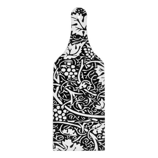 William Morris Black White Grape Vine Snijplank (Voorkant)