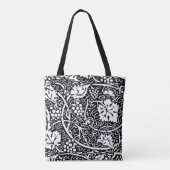 William Morris Black White Grape Vine Tote Bag (Achterkant)