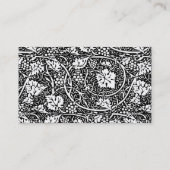 William Morris Black White Grape Vine Visitekaartje (Achterkant)