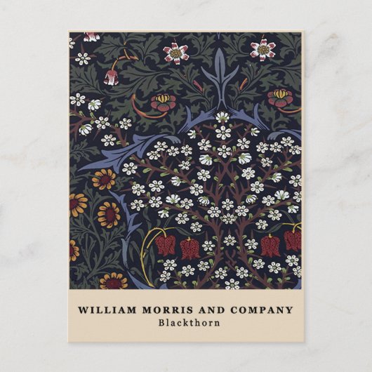 William Morris Blackthorn Briefkaart (Voorkant)