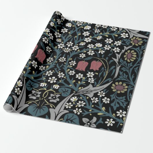 William Morris Blackthorn Cadeaupapier (Uitgerold)