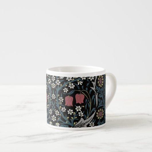 William Morris Blackthorn Floral Art Espresso Kop (Voorkant rechts)
