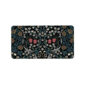 William Morris Blackthorn Floral Art Etiket (Voorkant)