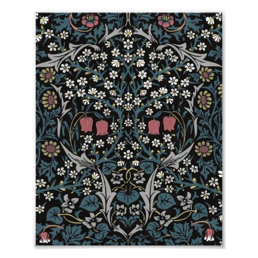 William Morris Blackthorn Floral Art Foto Afdruk (Voorkant)