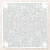 William Morris Blackthorn Floral Art Glazen Onderzetter (Achterkant)