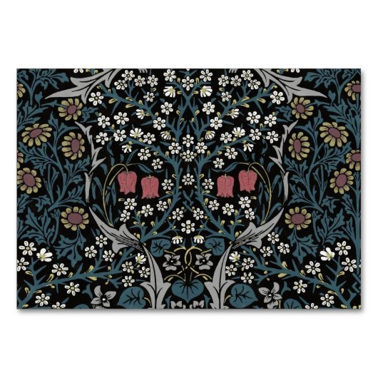 William Morris Blackthorn Floral Art Kaart (Voorkant)