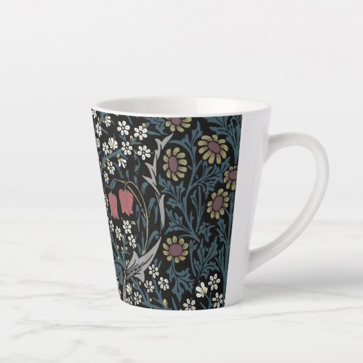William Morris Blackthorn Floral Art Latte Mok (Rechts)